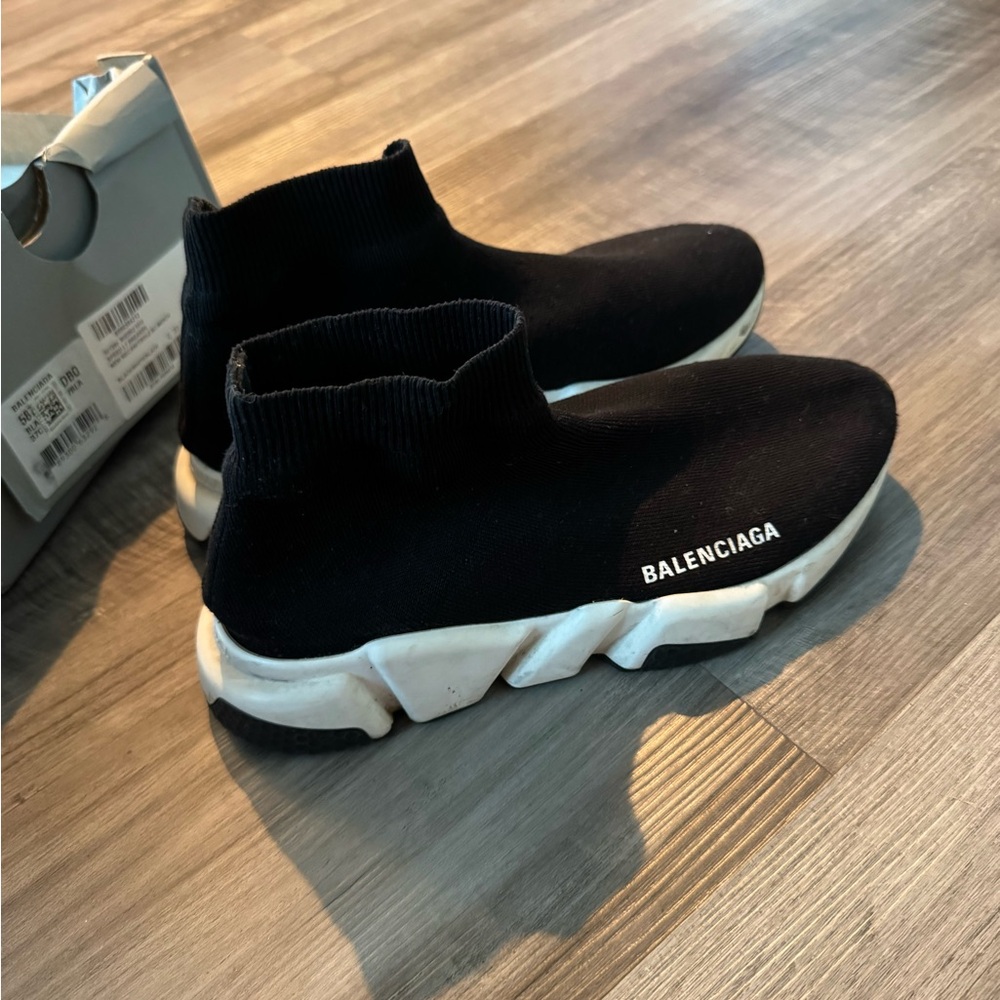 Balenciaga Black Knit Sock Sneakers